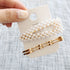 3Pcs/set Pearl Metal Gold Color Hair Clip Bobby Pin Barrette Hairband